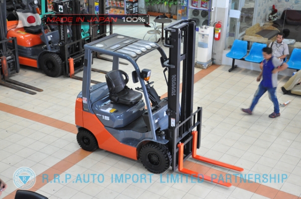 ขายรถโฟล์คลิฟท์มือสอง TOYOTA รุ่น 8FD15-10077 นำเข้าจากประเทศญี่ปุ่น 100\% ไม่เคยใช้งานในไทย ขายรถโฟล์คลิฟท์มือสอง TOYOTA รุ่น 8FD15-10077 นำเข้าจากประเทศญี่ปุ่น 100\% ไม่เคยใช้งานในไทย