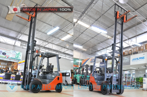 ขายรถโฟล์คลิฟท์มือสอง TOYOTA รุ่น 8FD15-10077 นำเข้าจากประเทศญี่ปุ่น 100\% ไม่เคยใช้งานในไทย ขายรถโฟล์คลิฟท์มือสอง TOYOTA รุ่น 8FD15-10077 นำเข้าจากประเทศญี่ปุ่น 100\% ไม่เคยใช้งานในไทย