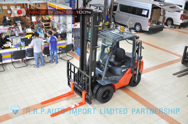 ขายรถโฟล์คลิฟท์มือสอง TOYOTA รุ่น 8FD30-32673 นำเข้าจากประเทศญี่ปุ่น 100\% ไม่เคยใช้งานในไทย ขายรถโฟล์คลิฟท์มือสอง TOYOTA รุ่น 8FD30-32673 นำเข้าจากประเทศญี่ปุ่น 100\% ไม่เคยใช้งานในไทย