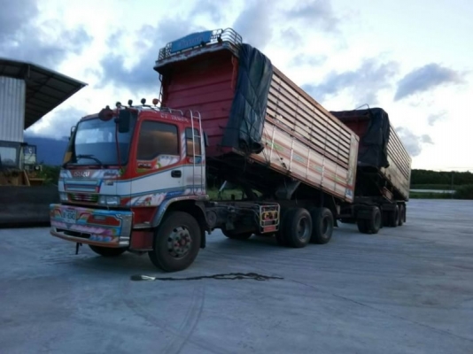 ขาย ISUZU 320 พ่วงแม่ลูก กระบะเนียมคอกเกษตรดั๊ม อู่ ซีทีทรัค รถปี 51