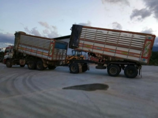 ขาย ISUZU 320 พ่วงแม่ลูก กระบะเนียมคอกเกษตรดั๊ม อู่ ซีทีทรัค รถปี 51
