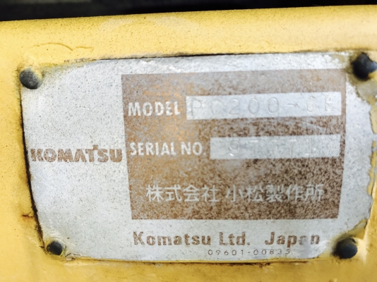 ขาย KOMATSU PC200-6E เครื่องปั๊มดี เอกสารซื้อขาย ขาย KOMATSU PC200-6E เครื่องปั๊มดี เอกสารซื้อขาย