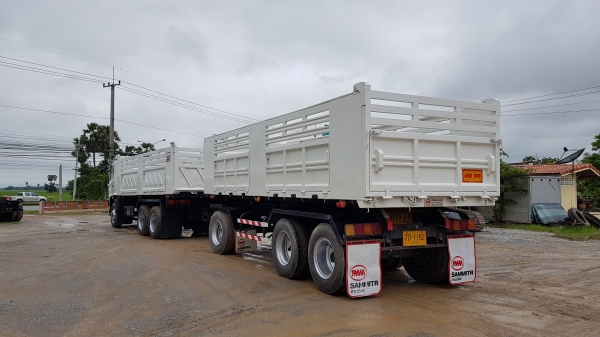 ขาย HINO MEGA FM2P 320 แรงม้า ปี 47 ลูกพ่วงสามมิตรสามเพลาดั้ม ปี 55 รถเดิมสวยพร้อมใช้งาน เอกสารพร้อม