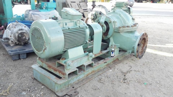 ** SOLD ** ปั้มน้ำสปลิสเคท Peerless USA ขนาด 50 HP 380V หน้า 10"- 8" ถอดมาสดๆจากไลน์ผลิตสวยพร้อมใช้