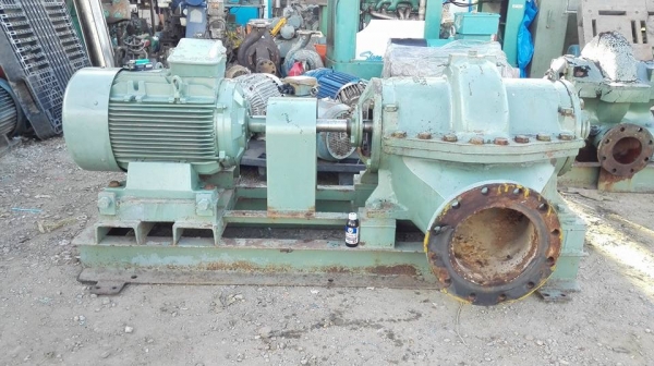 ** SOLD ** ปั้มน้ำสปลิสเคท Peerless USA ขนาด 50 HP 380V หน้า 10"- 8" ถอดมาสดๆจากไลน์ผลิตสวยพร้อมใช้