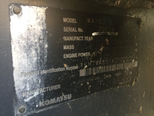 รถตักดินWA150-5