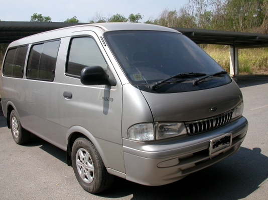 2001 รถตู้ KIA PREGIO วางเครื่อง J ติดแอลพีจีพร้อมใช้ ราคาไม่แพง