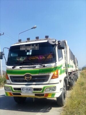 ขายด่วน  รถสิบล้อสองเพลาดั้มพ์ พ่วง แม่-ลูก   HINO  MEGA  260 กระบะสามมิตรสวยเดิมๆ