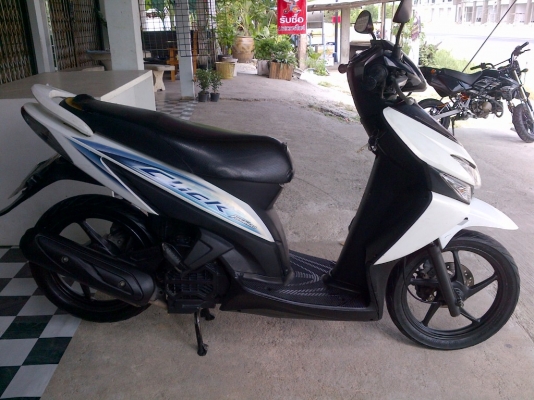 ขาย!ฮอนด้าคลิ๊ก รุ่นท๊อป ล้อแม็ก ปี51 รถเครื่องเดิมแน่นๆ พร้อมใช้ ทะเบียน+เอกสารโอน ภาษีไม่หมด 088-2197709