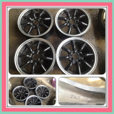 ขายแม็กมือ2 ล้อกล้วย ขอบ15 4รู100 กว้าง 7 ราคา 7300 บาทราคาถูก