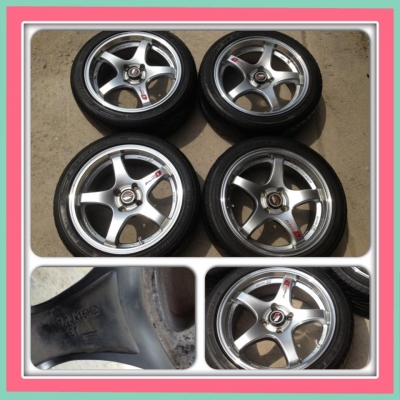 ขายแม็กมือ2 ขอบ 16 Lenso Project D 4 รู100 ราคา 7700 บาท ***ไม่มียาง****