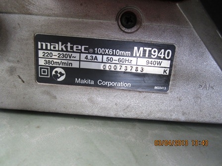 เครื่องขัดกระดาษทรายMaktec MT940 ใหม่กริ๊ป อุปกรณ์ครบ