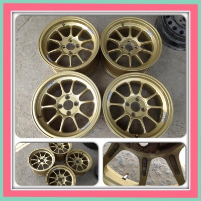 ขายแม็กมือ2 Ray RF1(K-speed) สีทองสว่าง ขอบ15 กว้าง 8 ราคา 9900 บาทถูก