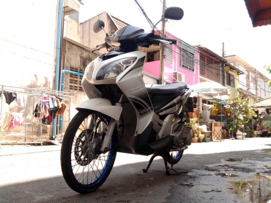 ขออนุญาติขาย  Yamaha Nouvo 115 cc. รถบ้านหล่อๆ สีขาว