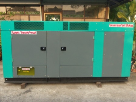 ขายเครื่องปั่นไฟตู้เก็บเสียงประกอบใหม่ 60 KVA.  รับประกัน 6 เดือน