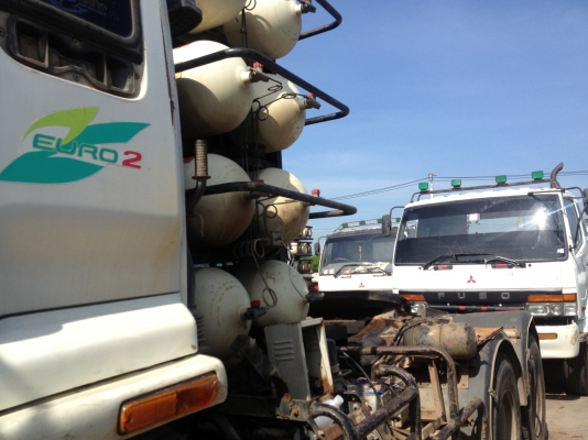 ขายด่วน isuzuหัวลาก deca 270 Euro 2 ติด GAS NGV8ใบ สยามราฐ รถห้างแท้ ปี2548แท้