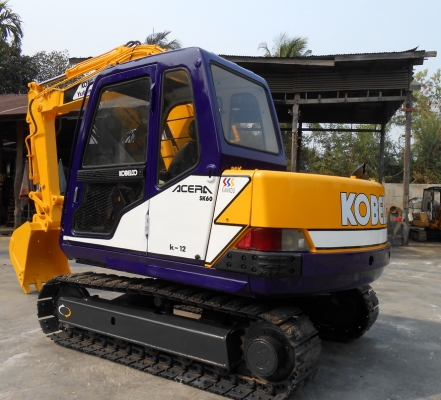 ขายรถขุด KOBELCO SK60. MARK 3  พร้อท LINE หัวกระแทก(หัวแย๊ก)เก่านอกปรับสภาพแล้วพร้อมใช้งาน