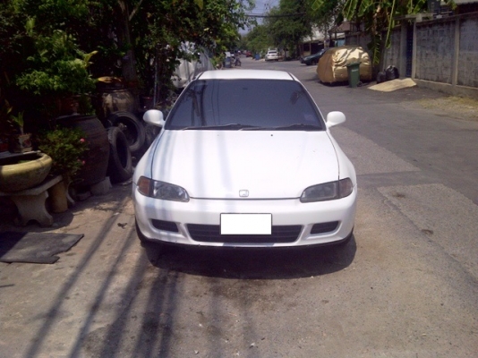 ขาย civic 3 Dr สีขาว ปี95 ออโต้ หัวฉีด ดิส4ล้อ ไม่แก๊ส สด140,000