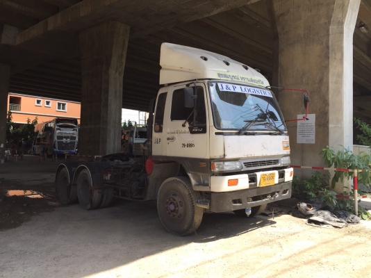 หัวลาก HINO รุ่น FM1JKNA 245 แรงม้า ปีจดทะเบียน 2546พร้อมหาง รุ่น VHT-TST1250M ปีจดทะเบียน 2546