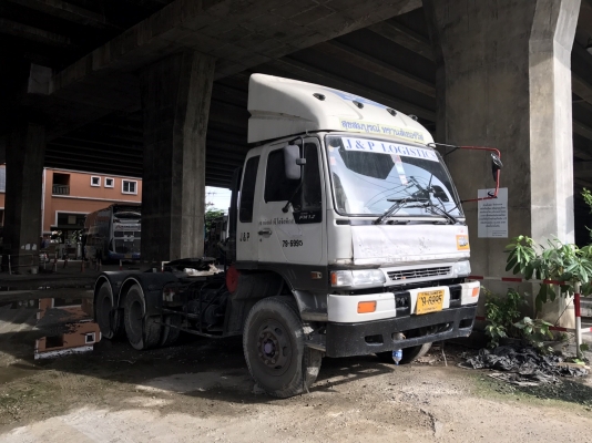 หัวลาก HINO รุ่น FM1JKNA 245 แรงม้า ปีจดทะเบียน 2546พร้อมหาง รุ่น VHT-TST1250M ปีจดทะเบียน 2546