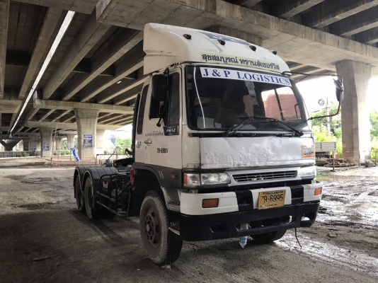 หัวลาก HINO รุ่น FM1JKNA 245 แรงม้า ปีจดทะเบียน 2546พร้อมหาง รุ่น VHT-TST1250M ปีจดทะเบียน 2546