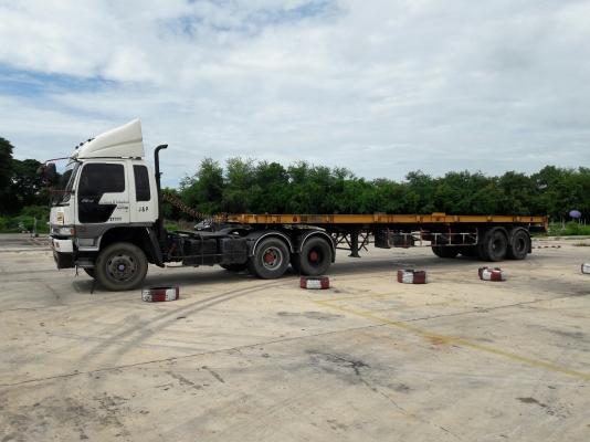 หัวลาก HINO รุ่น FM1JKNA 245 แรงม้า ปีจดทะเบียน 2546พร้อมหาง รุ่น VHT-TST1250M ปีจดทะเบียน 2546