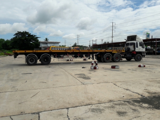หัวลาก HINO รุ่น FM1JKNA 245 แรงม้า ปีจดทะเบียน 2546พร้อมหาง รุ่น VHT-TST1250M ปีจดทะเบียน 2546