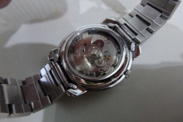 นาฬิกา Seiko Auto ระบบออโต้ หลังเปลือย ชาย เรือนเงิน สภาพใหม่ เดินปกติ ส่งฟรี