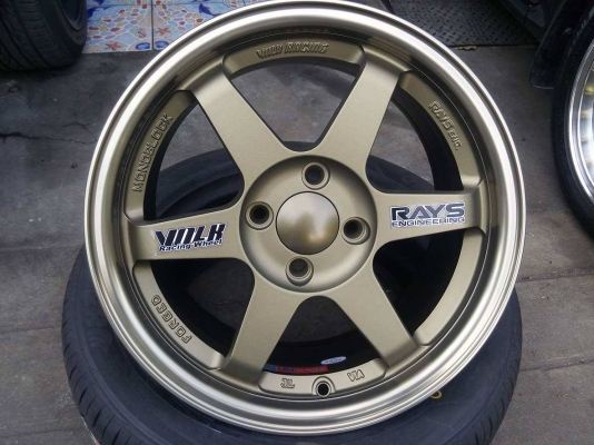 แม็กใหม่ TE37 จากค่าย xxr ขอบ 15 กว้าง 7 ออฟ 33 มี 4 สี ดำเทากัลบรอนด์น้ำดาล