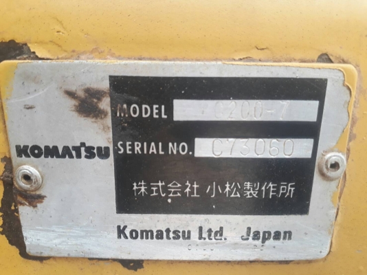 ขาย 1,250,000 KOMATSU PC200-7 ทำงาน 10,643 ชม . เครื่องดี ปั้มแรง โช่หนา เอวแน่น ไฟฟ้าครบ แอร์เย็น เอกสารอินสอยท์  รถอยู่ จ.ขอนแก่น 090-772-3710 090-772-3708