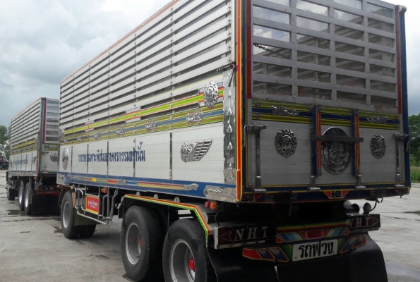 พ่วง 22 ล้อ ISUZU FXZ320 ปี50 Maxload กระบะมิเนียม-ดั้ม อู่ หน่ำฮั้วทอง สวย เดิมบาง ยางเต็มทุกเส้น ไมล์ 349,000 กม