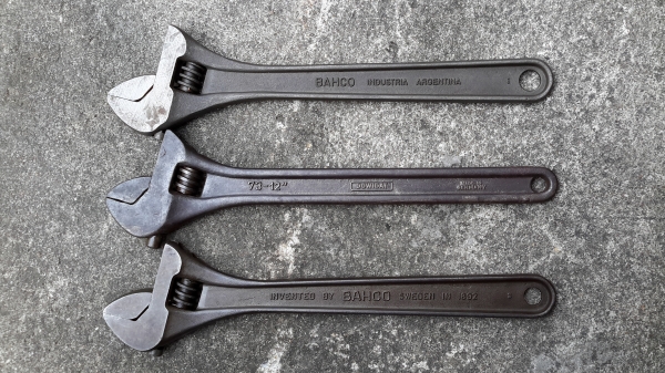 ประแจเลื่อน BAHCO,DOWIDAT ขนาด 12 นิ้ว ขายเหมา
