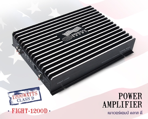 พาวเวอร์แอมป์ Class-D 1200W American Sound FIGHT-1200D ของใหม่(เก่าเก็บ)