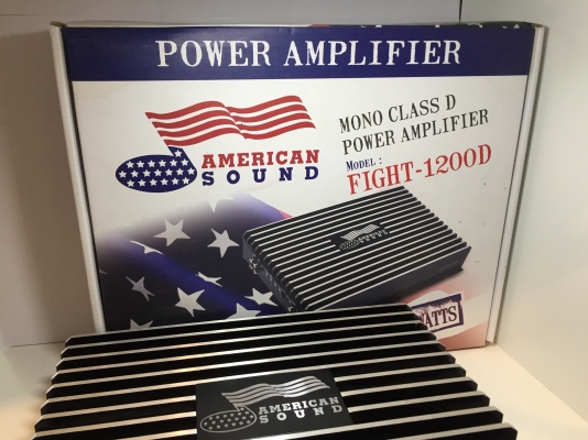 พาวเวอร์แอมป์ Class-D 1200W American Sound FIGHT-1200D ของใหม่(เก่าเก็บ)