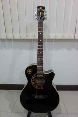 กีต้าร์โปร่งเว้าไฟฟ้า Swift Horse 40 นิ้ว รุ่น WG408CB/BK EQ อย่างดี 7545R มือสอง