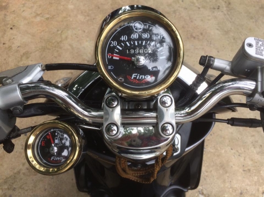 Yamaha Fino รถปี 2556 (ล้อแม็กซ์) สี เทา-ดำ เกย์แยก สวยๆราคาถูกครับ