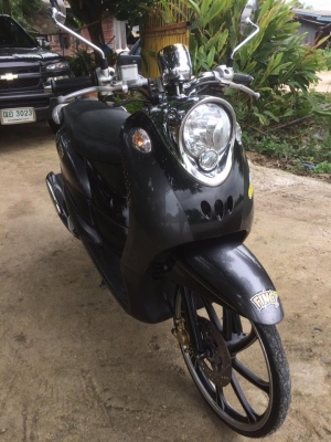 Yamaha Fino รถปี 2556 (ล้อแม็กซ์) สี เทา-ดำ เกย์แยก สวยๆราคาถูกครับ