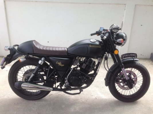 Stallions Centaur Cafe Mega ดำด้าน รุ่นพิเศษ ปี2016 รถ 6 เดือนใหม่วิ่งน้อย สภาพใหม่ ไร้ตำหนิ