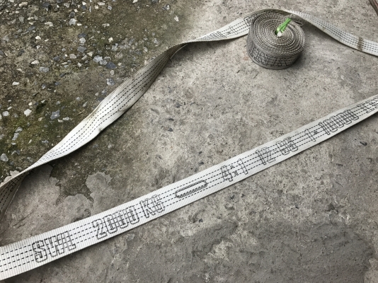 เชือกยกของ รับน้ำหนักได้ 2ton. ของใหม่สวยๆ พร้อมใช้งาน มีหลายเส้นครับ