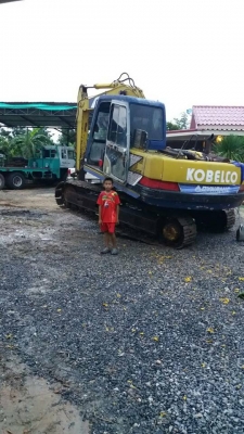 ขายรถขุด แบ็คโค SK120-3 โกเบลมาร์คทรี กล่องหน้าจอ มอเตอร์คันเร่งอยู่ ชุดจดทะเบียน อินวอยซ์พร้อมทำงาน เอวใหม่ปั๊มฟิต