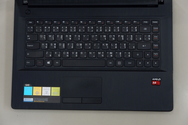 โน๊ตบุ๊ค Lenovo G40-45 AMD A8-6410 RAM 4GB Hdd 500GB การ์ดจอ R5 M230 ที่ชาร์ท กระเป๋า