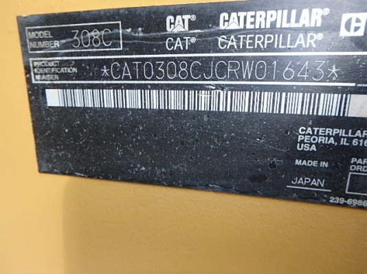 Caterpillar 308CSR สต็อกญี่ปุ่น โทร. 080-6565422 (หนิง)