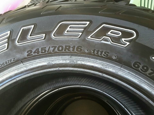 บริสโตน AT 265-70-16 ปี12 สภาพสวยๆ 1ชุด