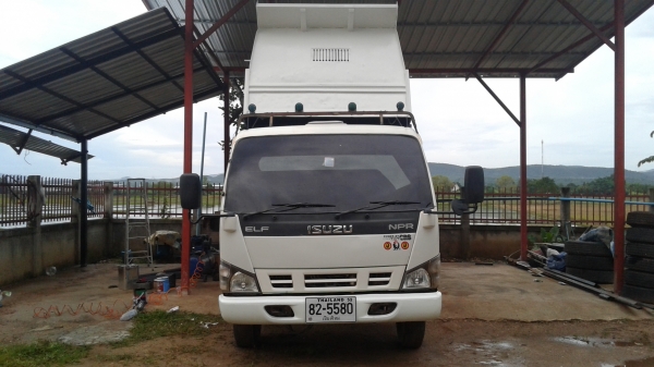 ขายด่าน.หกล้อดั้มพ์NPR130แรง.เครื่อง4HG1.เทอร์โบว์.ปี49.แอร์.เพาเวอร์.ช่วงล่างFกระบะดั้มพ์สามมิตร