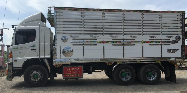 พ่วง 22 ล้อ HINO 344 ปี 56 ท่อสั้นตัว S กระบะมิเนียม - ดั้ม อู่ธนิกลการ ไมล์ 320,000 กม. ราคา 2.75 ล้าน ต่อรอง