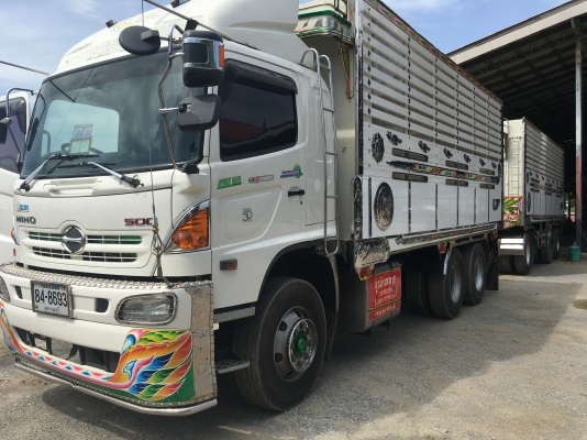 พ่วง 22 ล้อ HINO 344 ปี 56 ท่อสั้นตัว S กระบะมิเนียม - ดั้ม อู่ธนิกลการ ไมล์ 320,000 กม. ราคา 2.75 ล้าน ต่อรอง