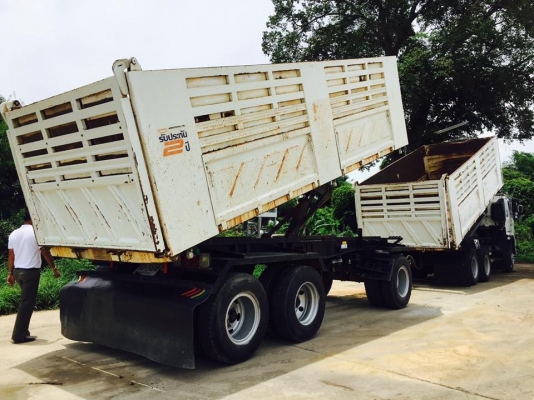 Hino 344 แรง ปี 56 ดัมพ์สามมิตรลูก 3 เพลาแท้