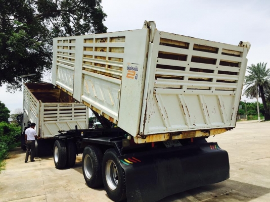Hino 344 แรง ปี 56 ดัมพ์สามมิตรลูก 3 เพลาแท้