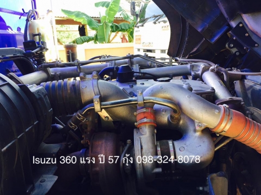 Isuzu 360 แรง ปี 57 กระบะดัมพ์ลูก 3 เพลาแท้
