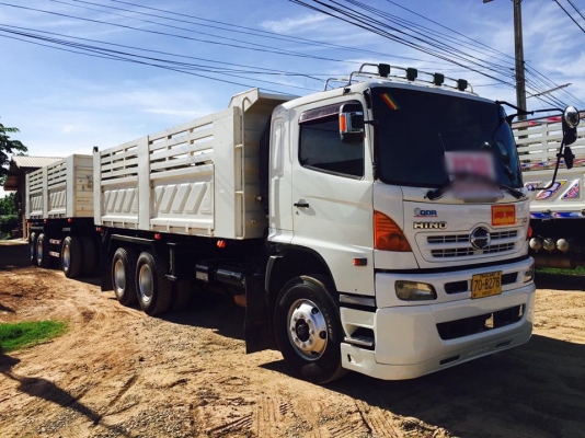 Hino 344 แรง ปี 53 ดัมพ์สามมิตรลูก 3 เพลาแท้